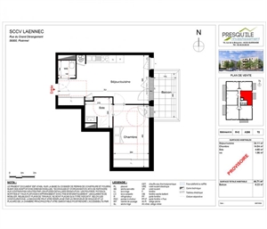 t2 à la vente -   56800  PLOERMEL, surface 44 m2 vente t2 - UBI470904488